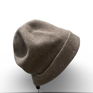 KOPKA Accessories Wool Slouchy Beanie Taupe One Size NWT